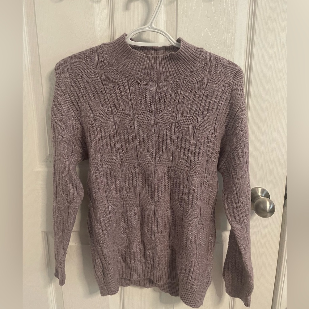 Purple knit sweater